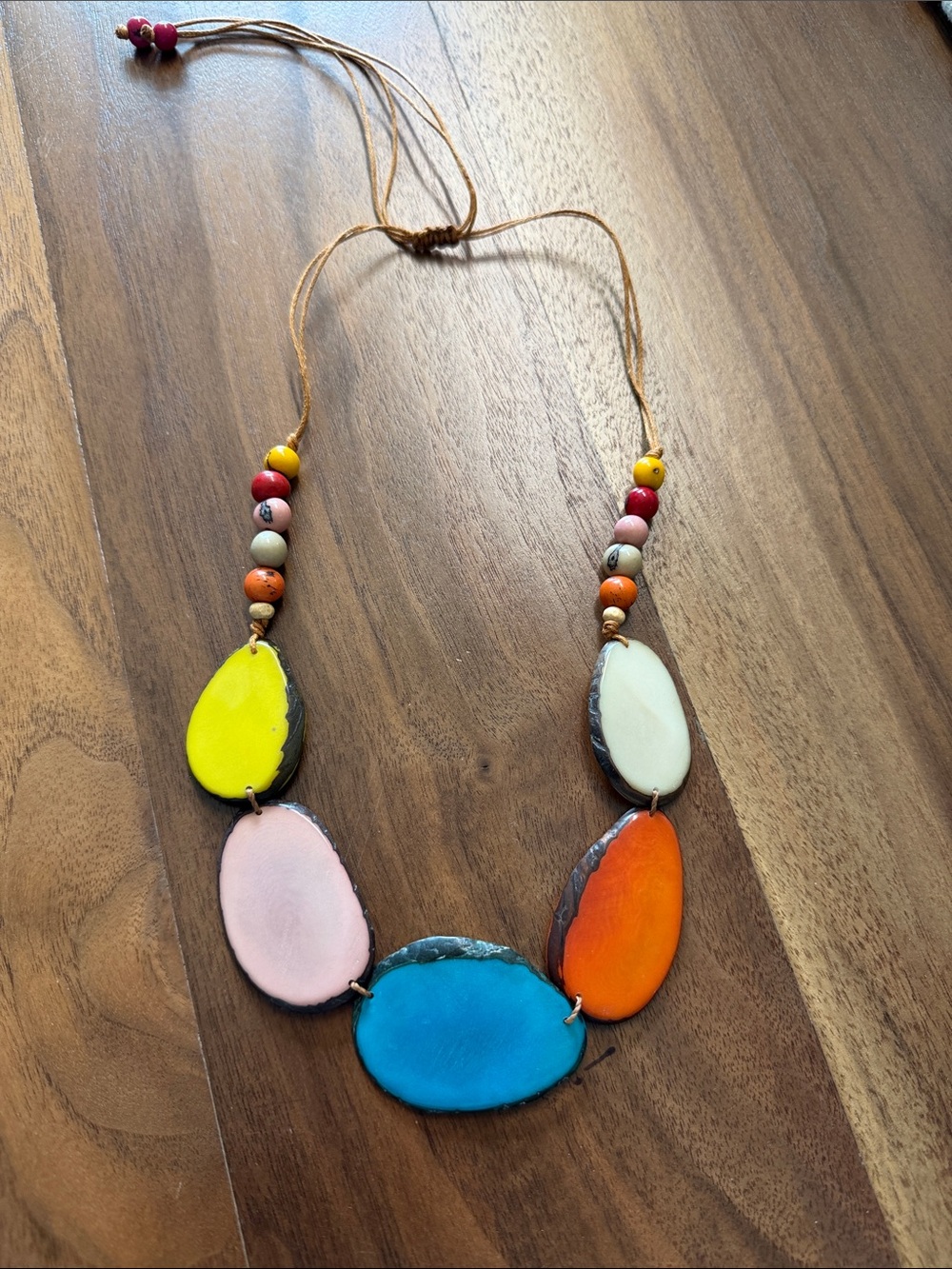 TAGUA NECKLACE. Artisan Handmade Natural Jewelry of Amazon Rainforest NEW